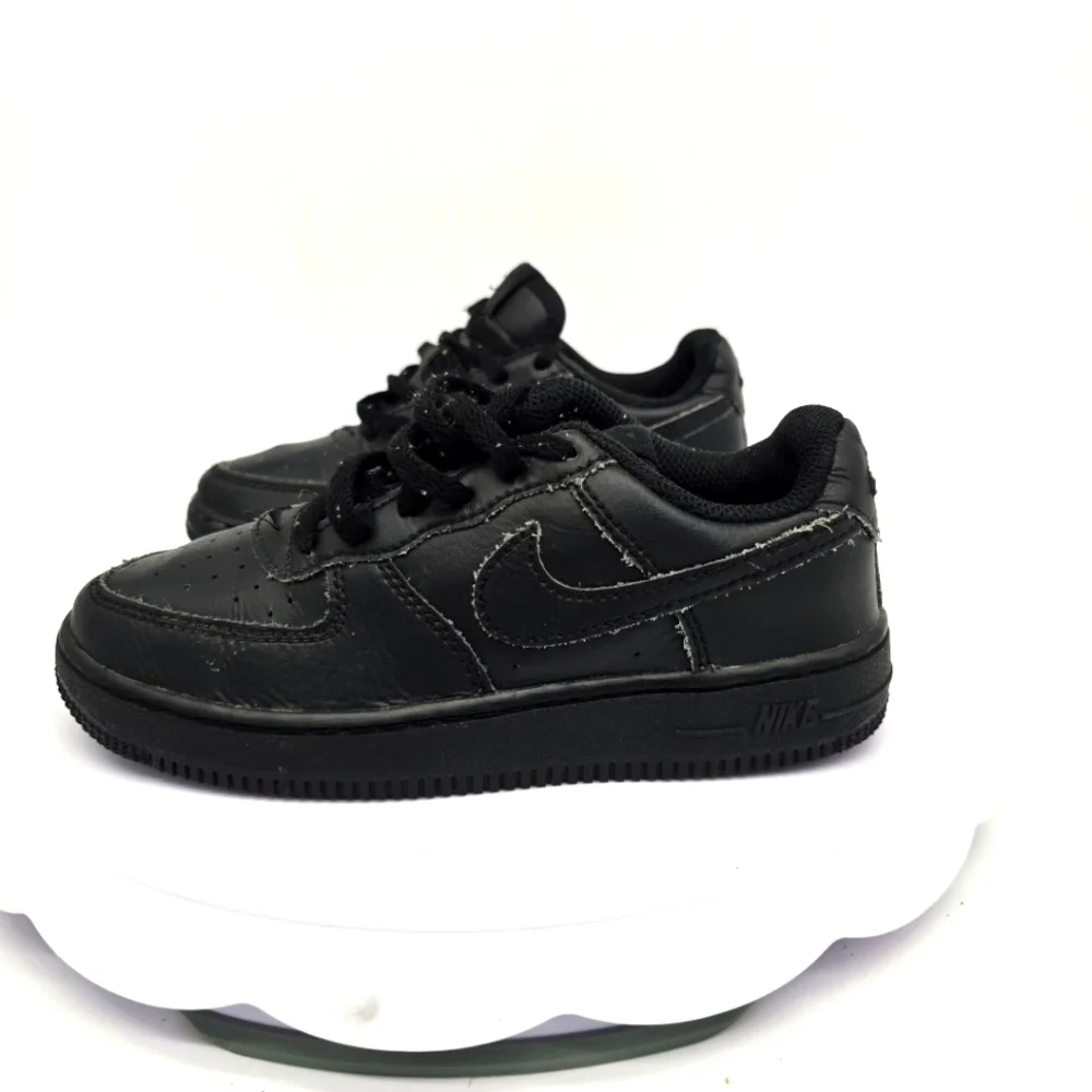Nike Shoe Youth 13 C Air Force 1 Low Triple Black Sneakers 314193-009